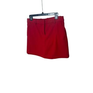 Tory Sport Golf Skort Red Pleated Athletic Women's M